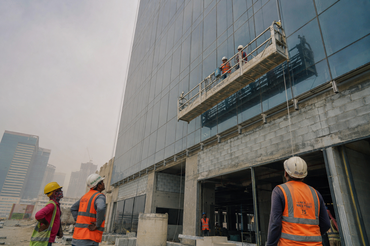 Skyway cradle rental operations Sharjah UAE